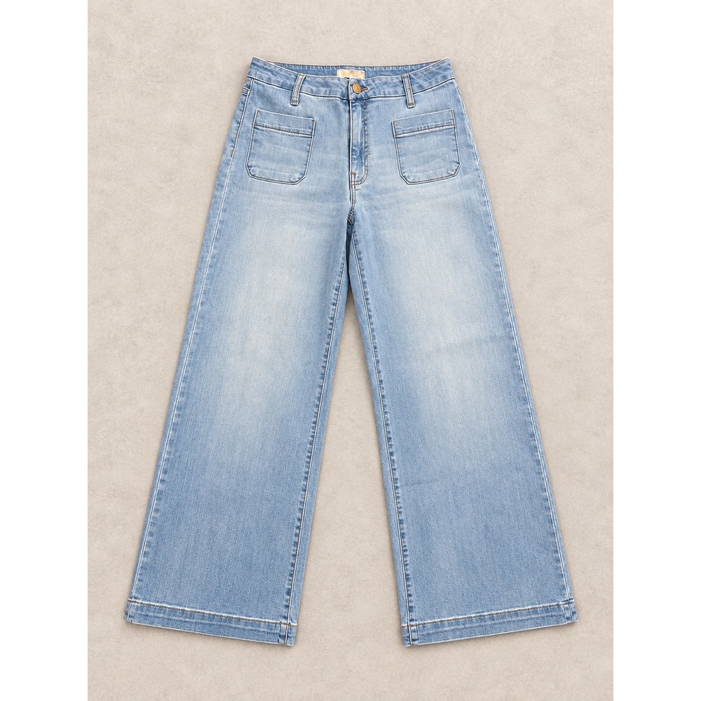 KUT from the Kloth Meg Wide Leg Jeans Women's Size 6 Light Wash High Rise